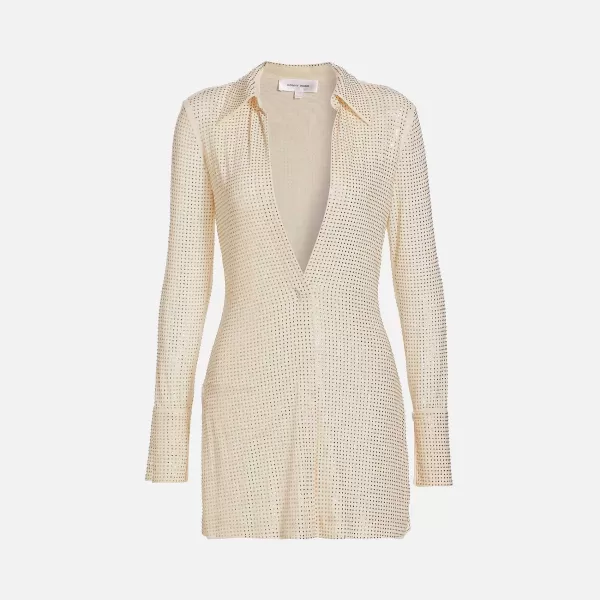 Alessia Rhinestone Mesh Dress | Ronny Kobo Online