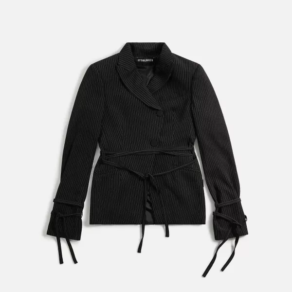 Asymmetric Pinstripe Blazer | Ottolinger Flash Sale