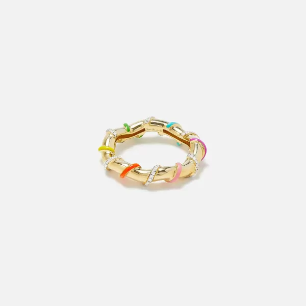 Bague Twistee Rainbow Ring | Yvonne Leon Fashion