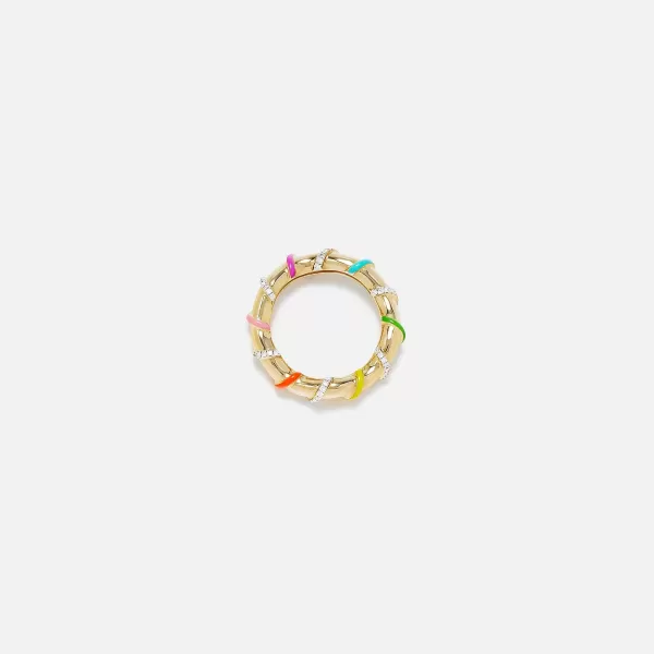 Bague Twistee Rainbow Ring | Yvonne Leon Fashion