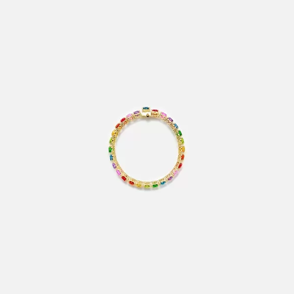 Baguette Riviere Heart Bracelet | Yvonne Leon Clearance