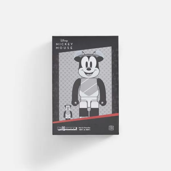 Be@Rbrick X Disney Hat And Poncho Mickey 100% & 400% | Medicom Toy Outlet