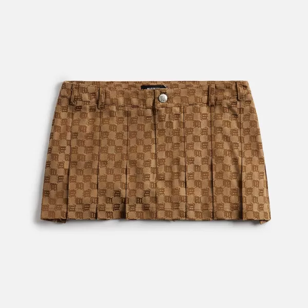 Canvas Monogram School Skirt | MISBHV Flash Sale