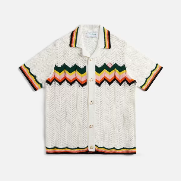 Chevron Lace Shirt | Casablanca Online