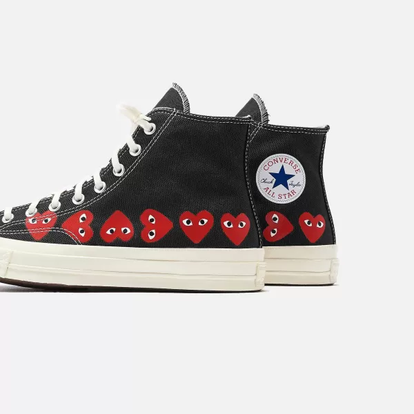 Comme Des Gar Ons Play X Converse Multi Heart High Top | CDG Pocket Cheap