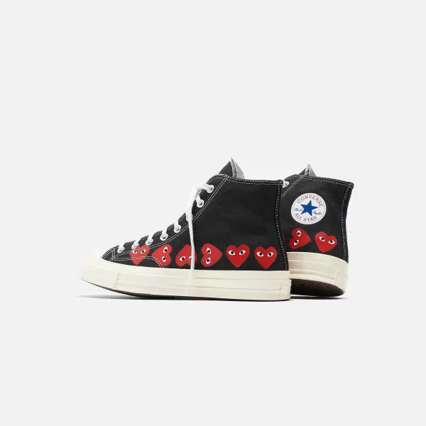 Comme Des Gar Ons Play X Converse Multi Heart High Top | CDG Pocket Cheap