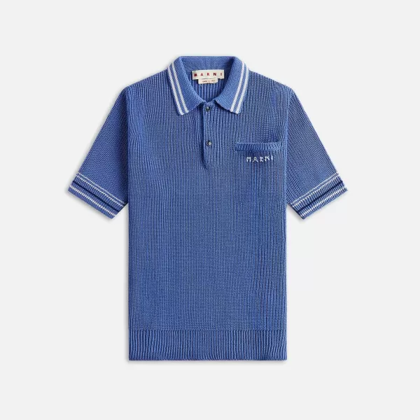 Cotton Fisherman Ribs Polo | Marni Fashion
