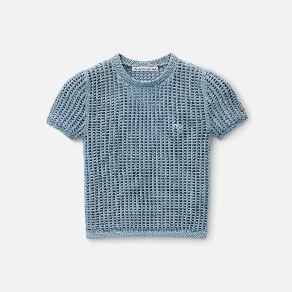 Cropped Knit Tee | T by Alexander Wang Flash Sale