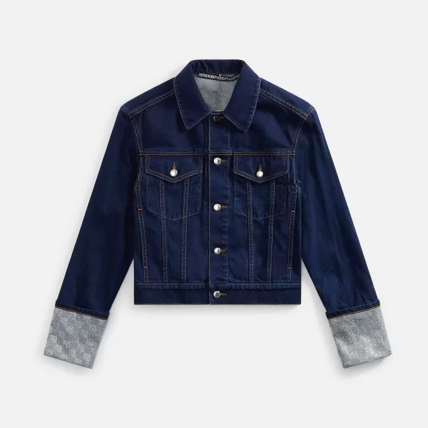 Crystal Cuff Stacked Wang Jacket | T by Alexander Wang Cheap