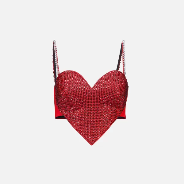 Crystal Trim Heart Top | Area Best