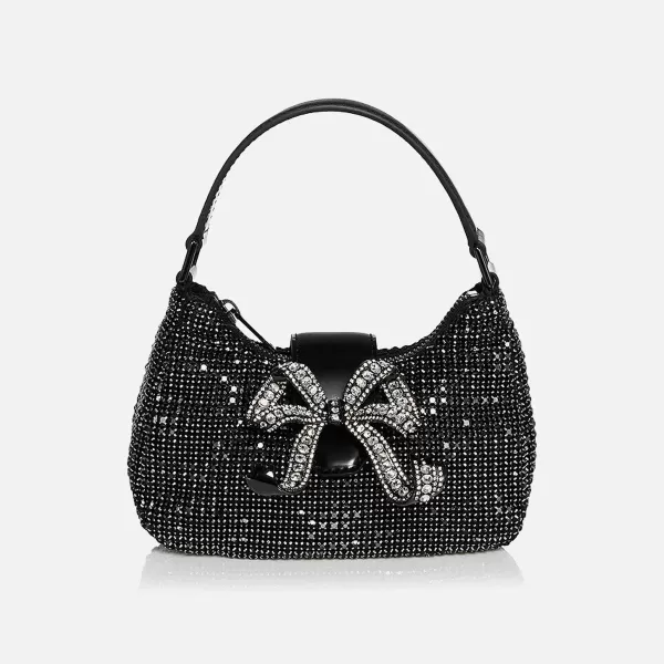 Diamante Crescent Bow Bag | Self-Portrait Cheap