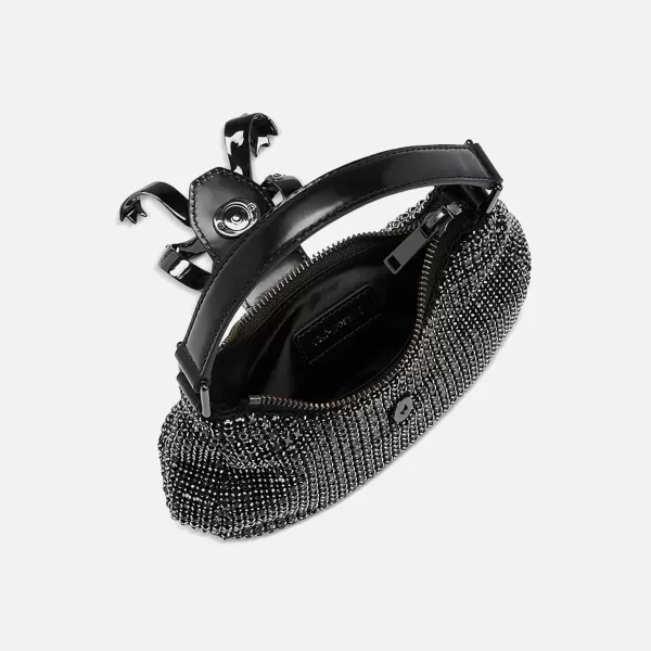 Diamante Crescent Bow Bag | Self-Portrait Cheap