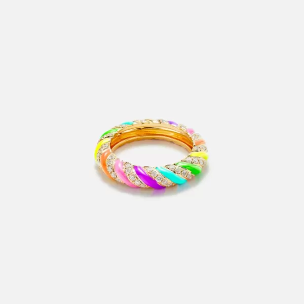 Diamond Torsade Twist Ring | Yvonne Leon Sale