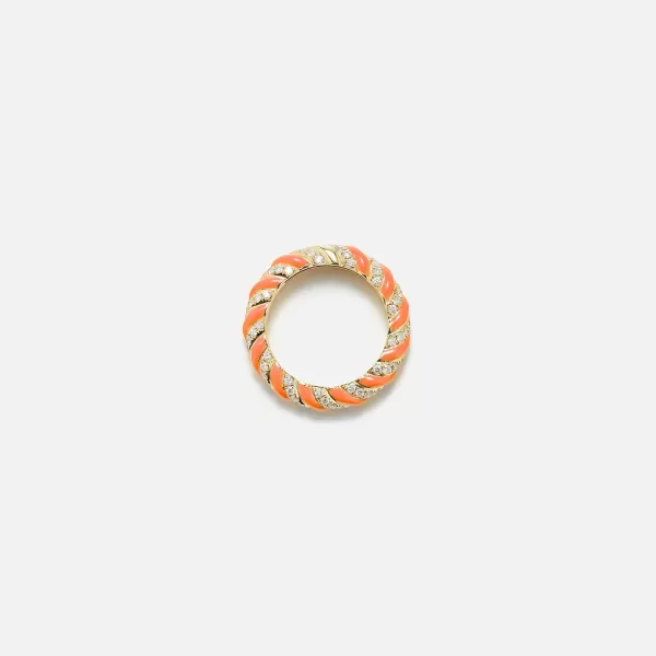Diamond Torsade Twist Ring | Yvonne Leon Fashion