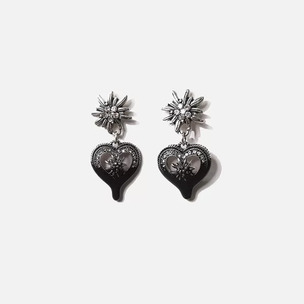 Dipped Flower Heart Earrings | Ottolinger Best