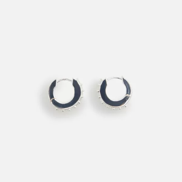 Double Eternity Spike Hoop Earrings Sterling | Hatton Labs Outlet