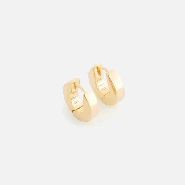 Edge Hoop Earrings 18K Plated | Hatton Labs Store