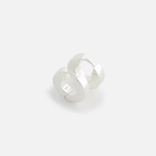 Edge Hoop Earrings Sterling | Hatton Labs Best