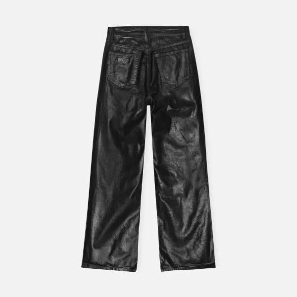 Foil Denim Wide Jeans | Ganni Online