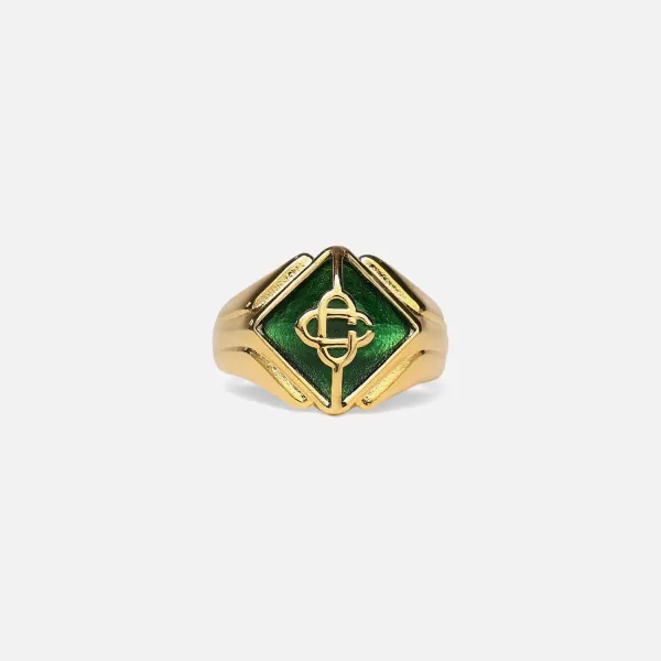 Gold Plated Crystal Ring | Casablanca Store