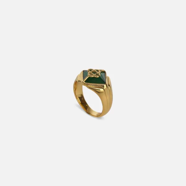 Gold Plated Crystal Ring | Casablanca Store