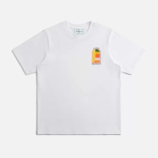 Gradient Arch Logo Printed Tee | Casablanca Outlet