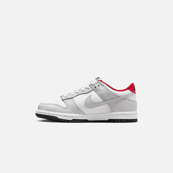 Gs Dunk Low Se- Grey / Red | Nike Cheap