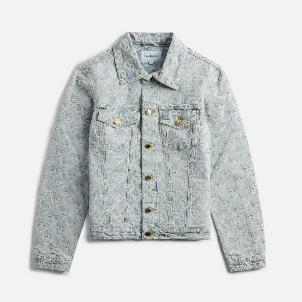 Heart Jacquard Denim Jacket | Casablanca Best
