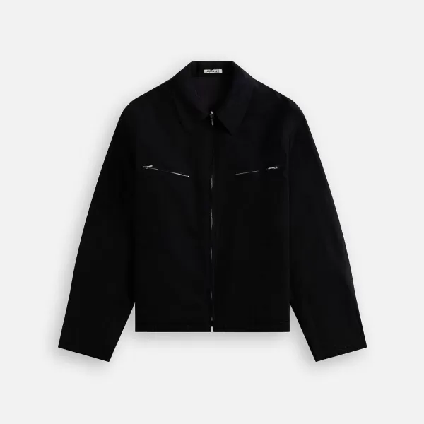 High Count Wool Poplin Blouson | Auralee Online