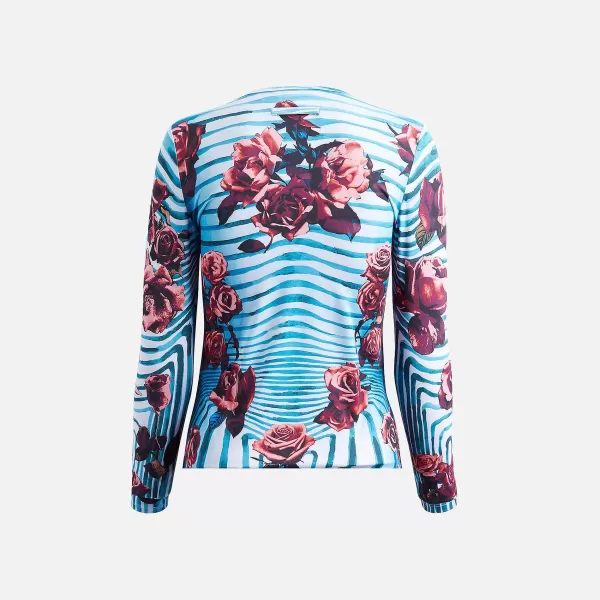 Jersey Long Sleeve Printed Top | Jean Paul Gaultier New