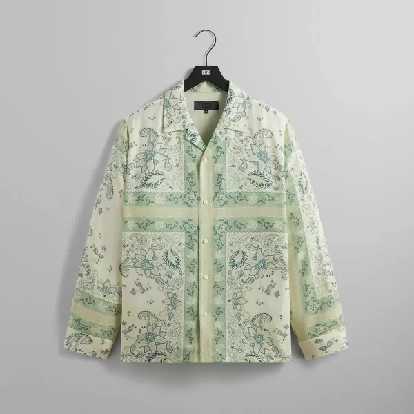 101 Vintage Floral Bandana Long Sleeve Thompson Shirt | Kith Hot