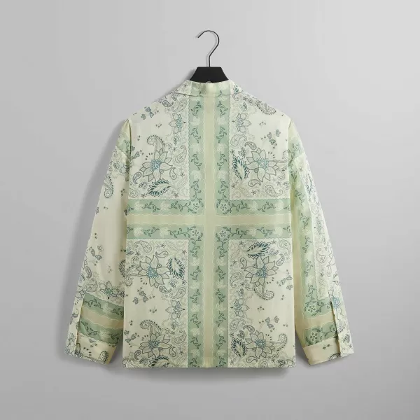 101 Vintage Floral Bandana Long Sleeve Thompson Shirt | Kith Hot