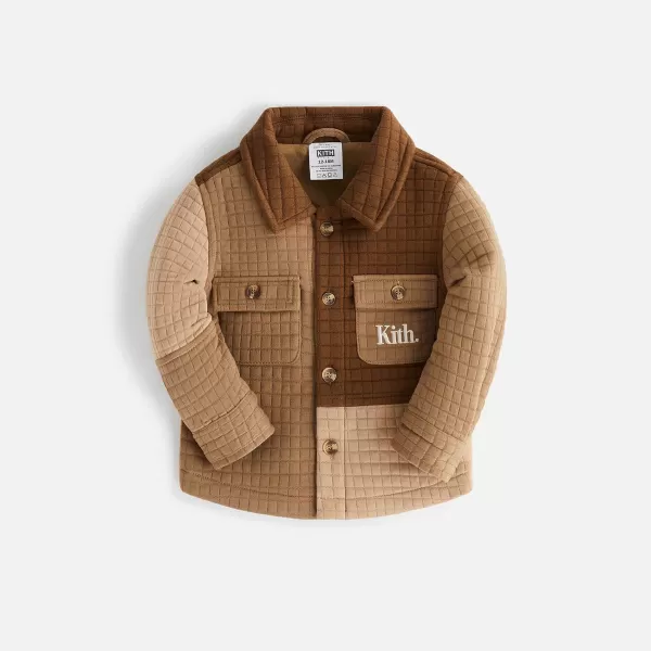 Color-Block Knit Apollo Shirt | Kith Baby Fashion