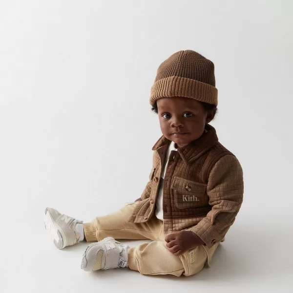Color-Block Knit Apollo Shirt | Kith Baby Fashion