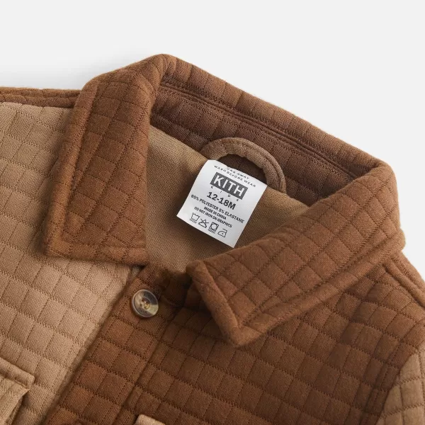 Color-Block Knit Apollo Shirt | Kith Baby Fashion
