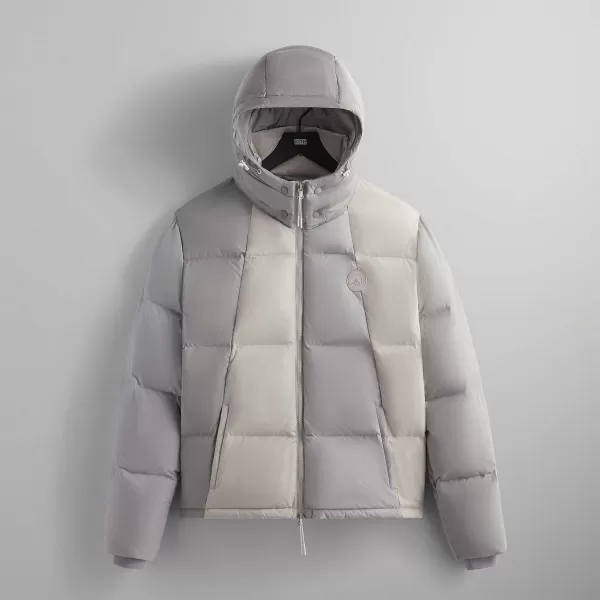 Color-Blocked Wrinkle Nylon Midi Puffer | Kith Cheap