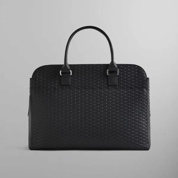 Document Bag In Monogram Saffiano Leather | Kith Cheap