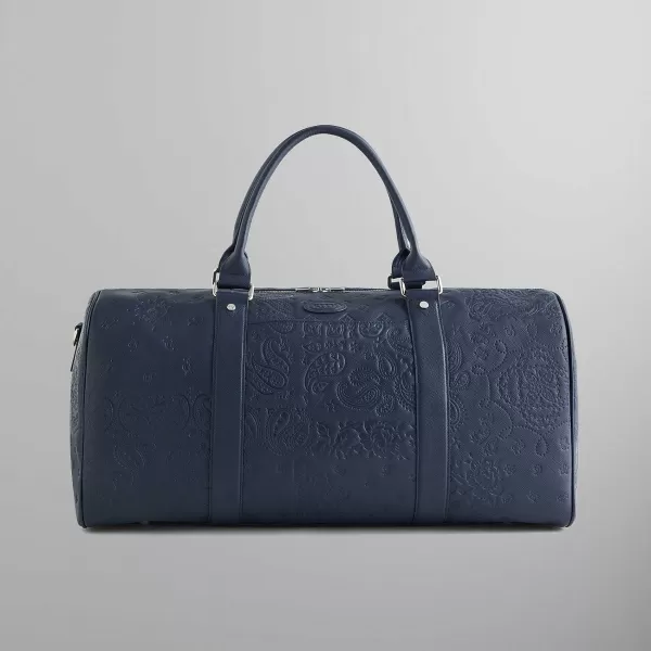 Duffle Bag With Paisley Deboss In Saffiano Leather | Kith Shop
