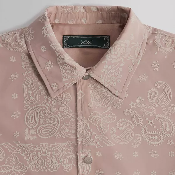 Flocked Deconstructed Bandana Coaches Jacket | Kith Sale