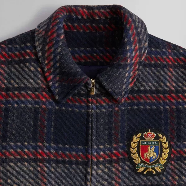 For Bergdorf Goodman Plaid Hawthorne Flight Jacket | Kith Hot