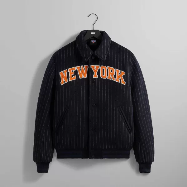 For The New York Knicks Wool Collared Coaches Jacket | Kith Hot