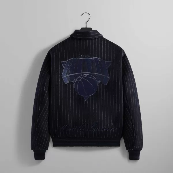 For The New York Knicks Wool Collared Coaches Jacket | Kith Hot