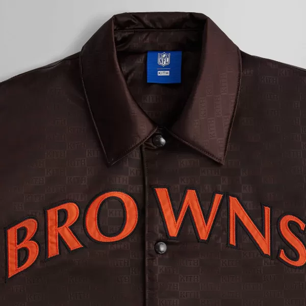 For The Nfl: Browns Satin Bomber Jacket | Kith Hot