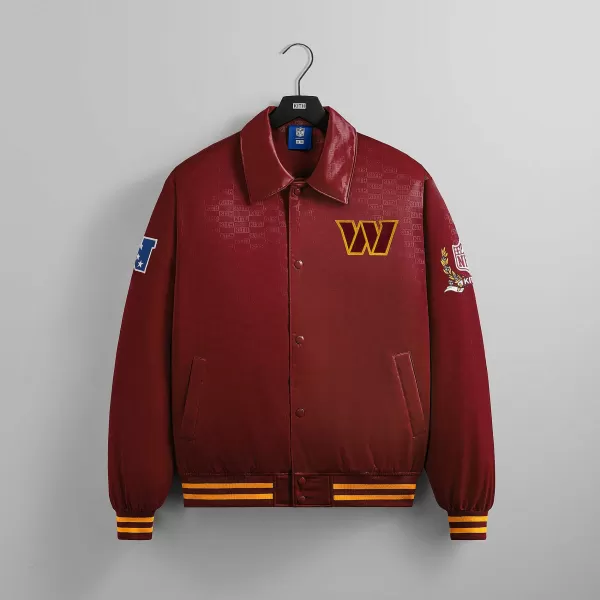 For The Nfl: Commanders Satin Bomber Jacket | Kith Online