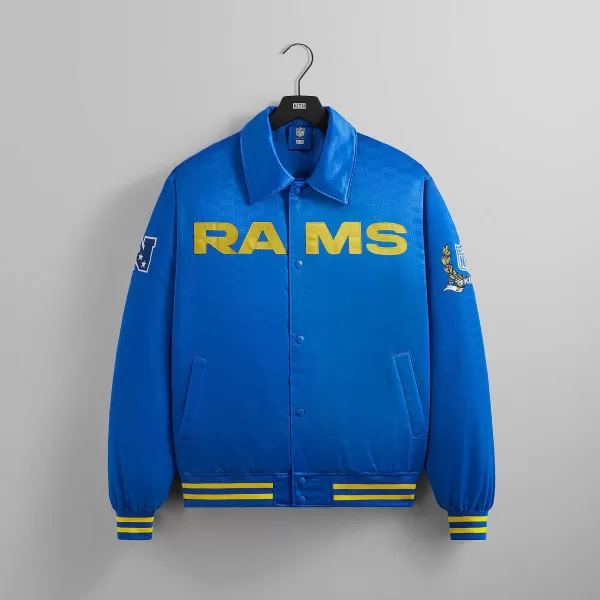 For The Nfl: Rams Satin Bomber Jacket | Kith Shop