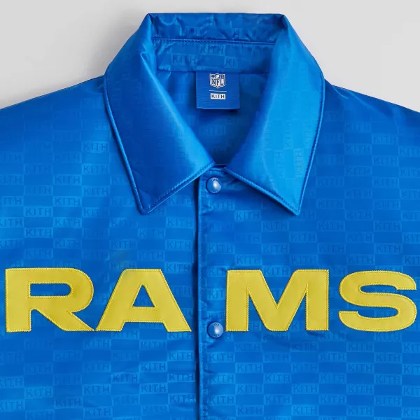 For The Nfl: Rams Satin Bomber Jacket | Kith Shop
