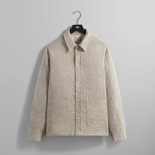 Slub Boucle Boxy Collared Overshirt | Kith Cheap