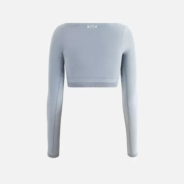 Cadence Pointelle Long Sleeve Bra Top | Kith Women Online