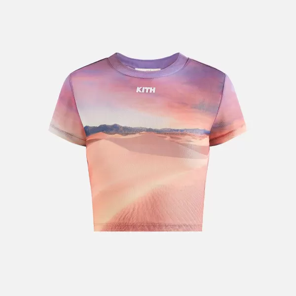 Desert Sunset Mulberry Mesh Tee | Kith Women Fashion
