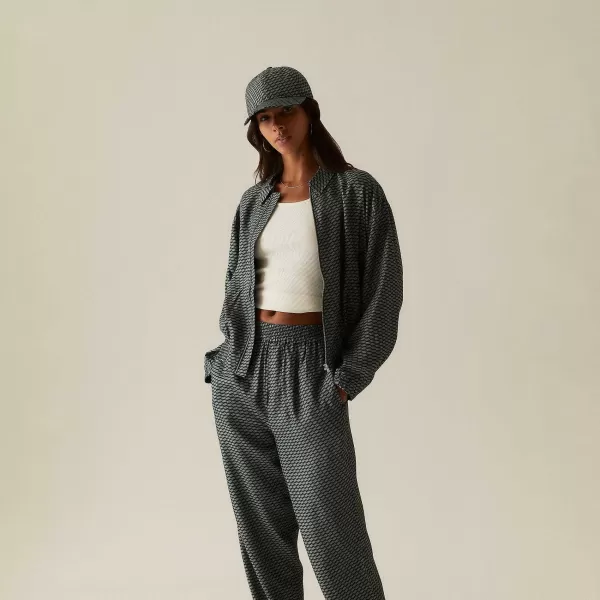 Gesa Monogram Silk Coach Jacket | Kith Women Cheap